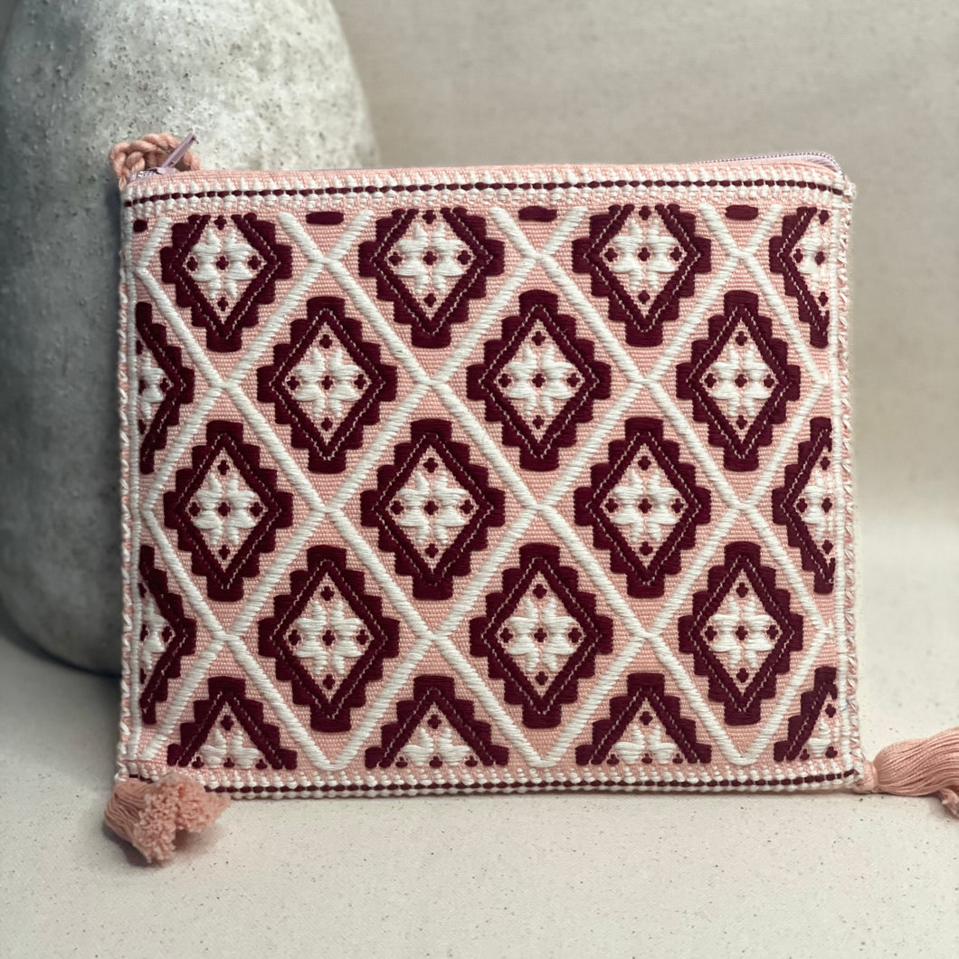 Handwoven cosmetic bag