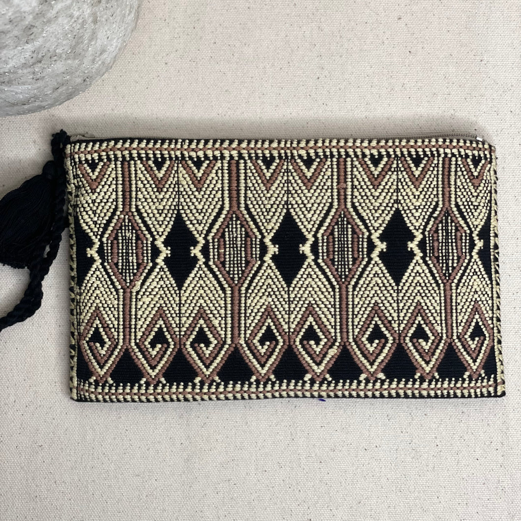 Handwoven cosmetic bag