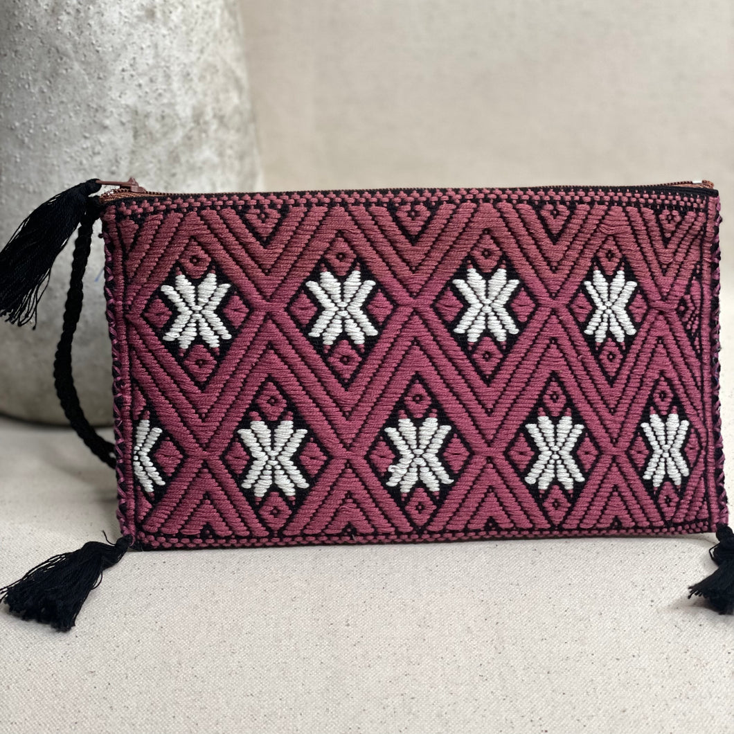 Handwoven cosmetic bag