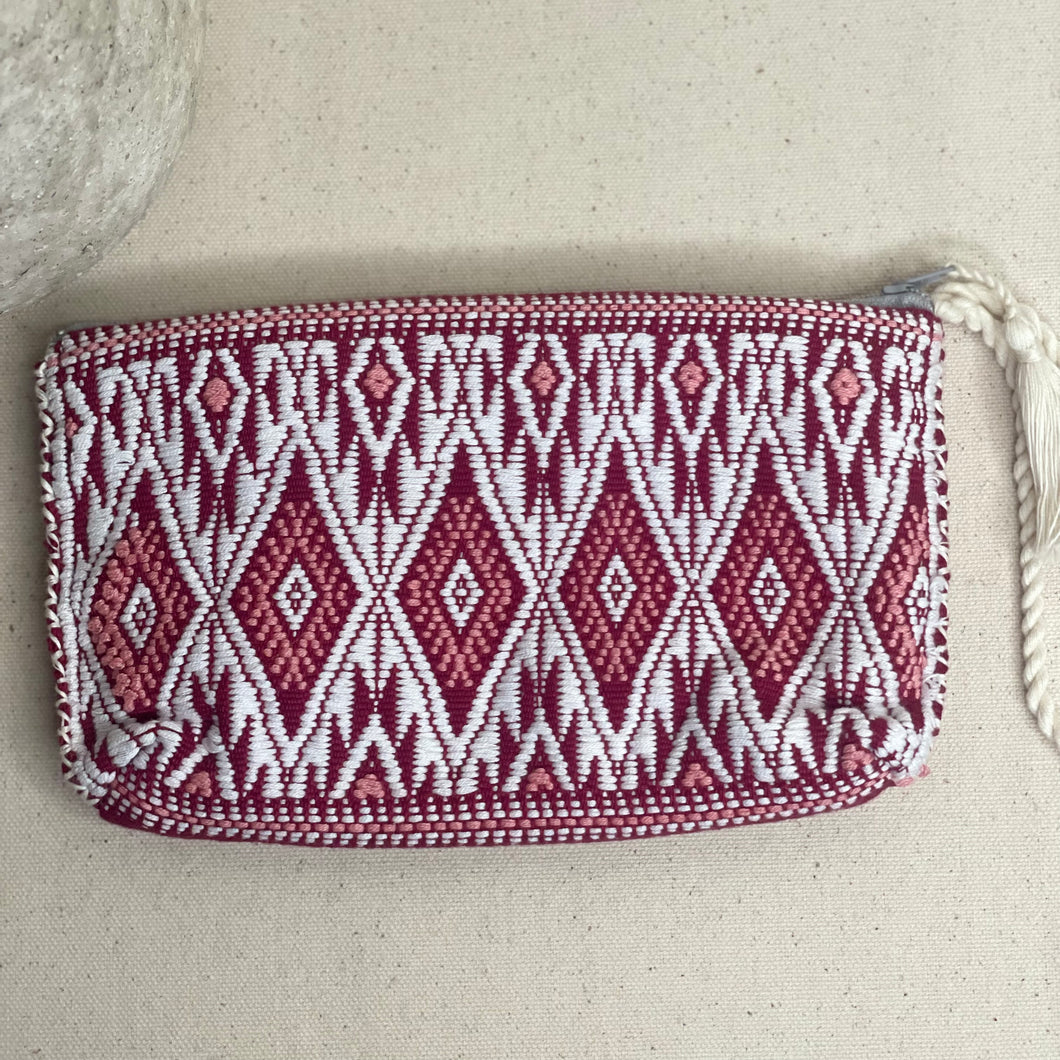 Handwoven cosmetic bag